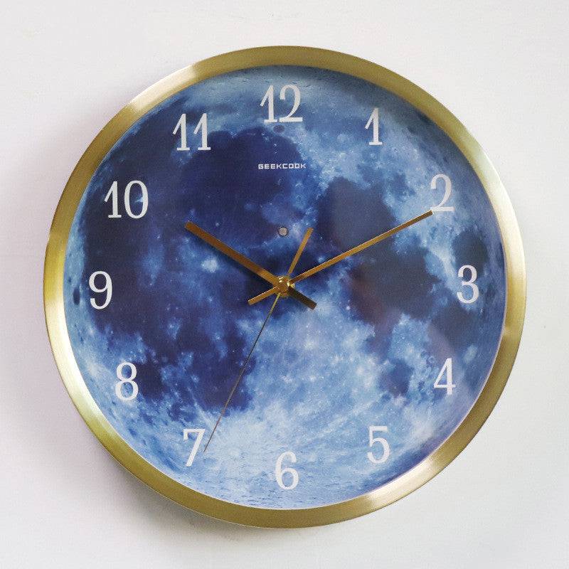 Blue Moon Glow Wall Clock - All Inclusive Family Treasures