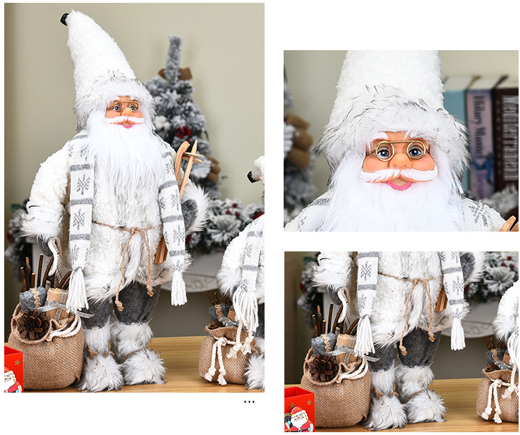 Charming Nordic Santa Claus Ornaments – Festive Winter Wonderland Decor