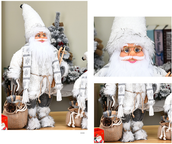 Charming Nordic Santa Claus Ornaments – Festive Winter Wonderland Decor