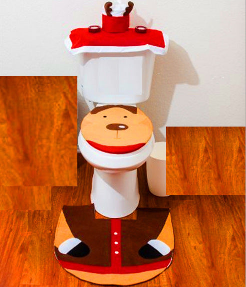 Santa’s Jolly Bathroom Set – A Festive Touch for Every Corner