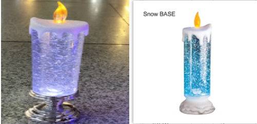 Enchanting Color-Changing LED Glitter Candle – Rechargeable & Waterproof Home Decor - All Inclusive Family Treasures