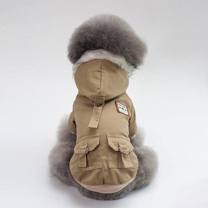 Stylish Winter Dog Parka with Faux Fur Hood – Warm & Trendy Dog Coat! - All Inclusive Family Treasures