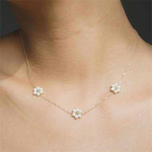 Blossom Elegance Freshwater Pearl Necklace - All Inclusive Family Treasures