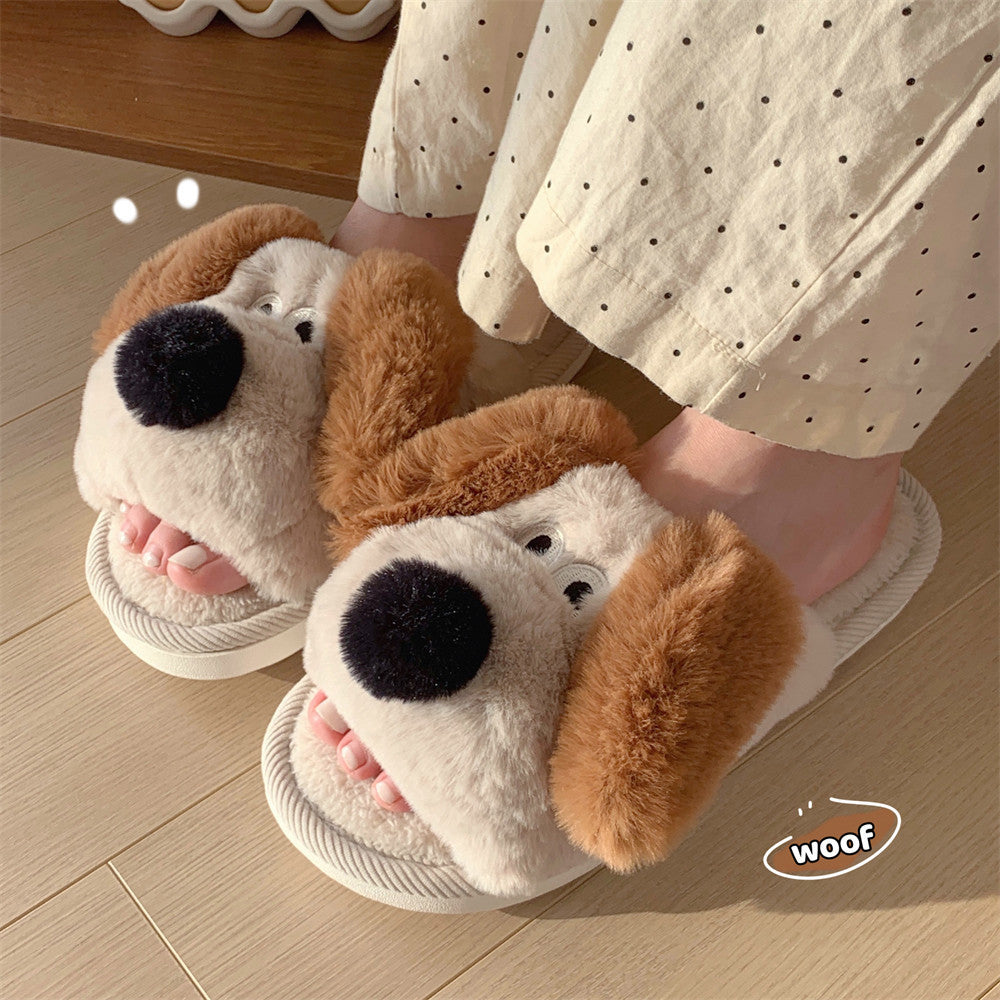 Cozy Puppy Plush Slippers – Warmth & Whimsy for Every Step