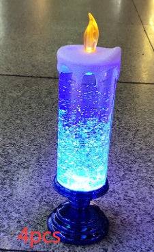 Enchanting Color-Changing LED Glitter Candle – Rechargeable & Waterproof Home Decor - All Inclusive Family Treasures