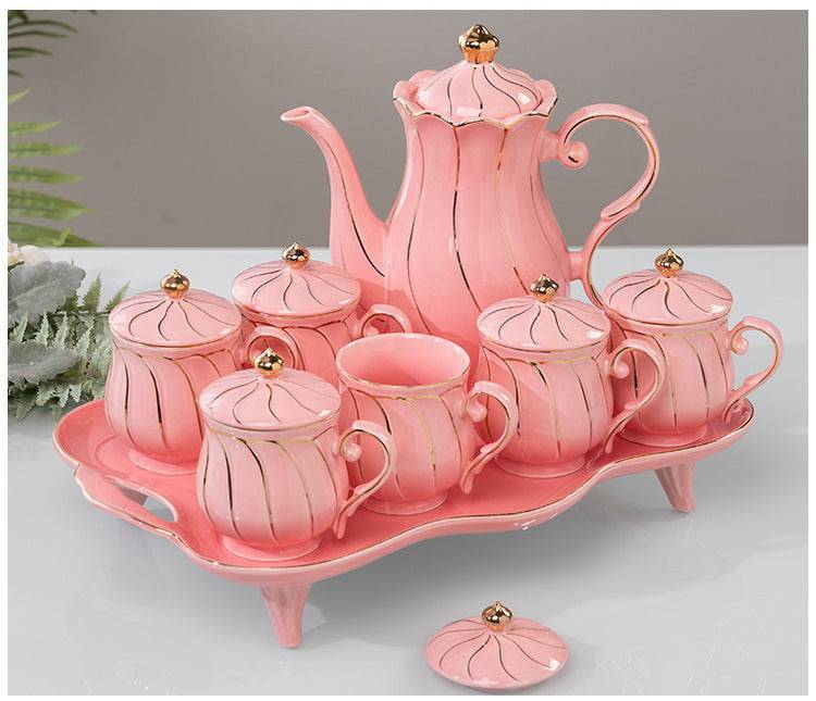 Luxury - Elegant Ceramic Tea & Coffee Set – Perfect for Weddings, Living Room Décor & Festive Gatherings - All Inclusive Family Treasures