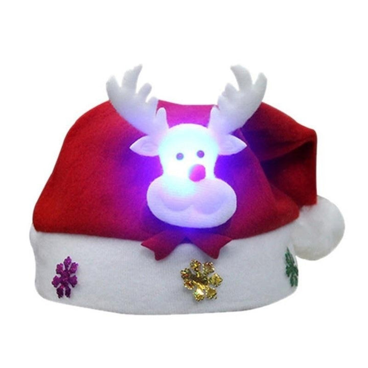 Festive Glow – Christmas LED Cartoon Luminous Hat for Kids & Adults