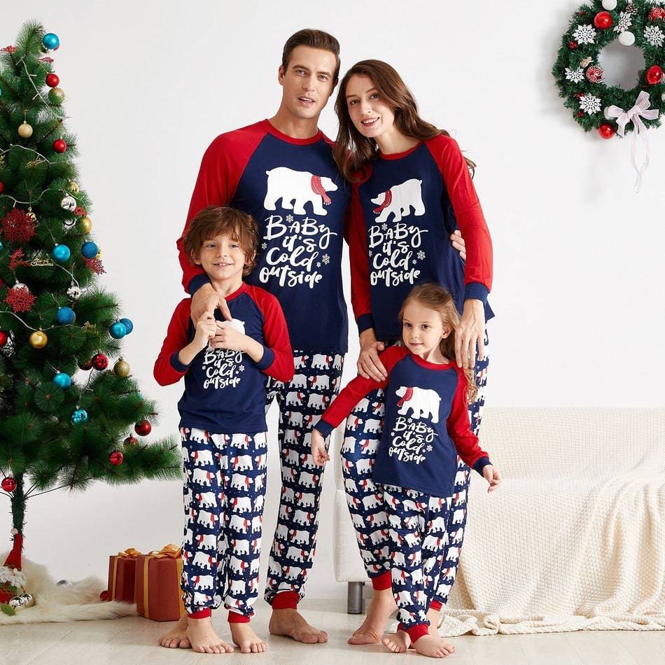 Printed Parent-Child Pajama Set - All Inclusive Family Treasures