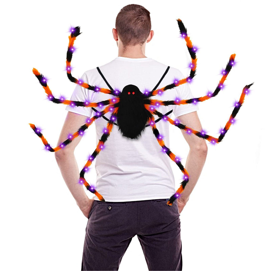 Creepy-Cool Spider Backpack with Glowing LED Legs