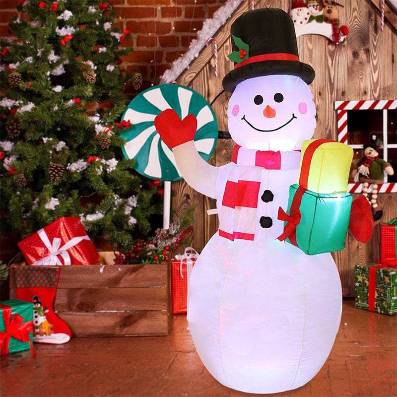 Festive LED Inflatable Christmas Decorations – Santa, Snowman, and Tree for a Magical Outdoor Display - All Inclusive Family Treasures