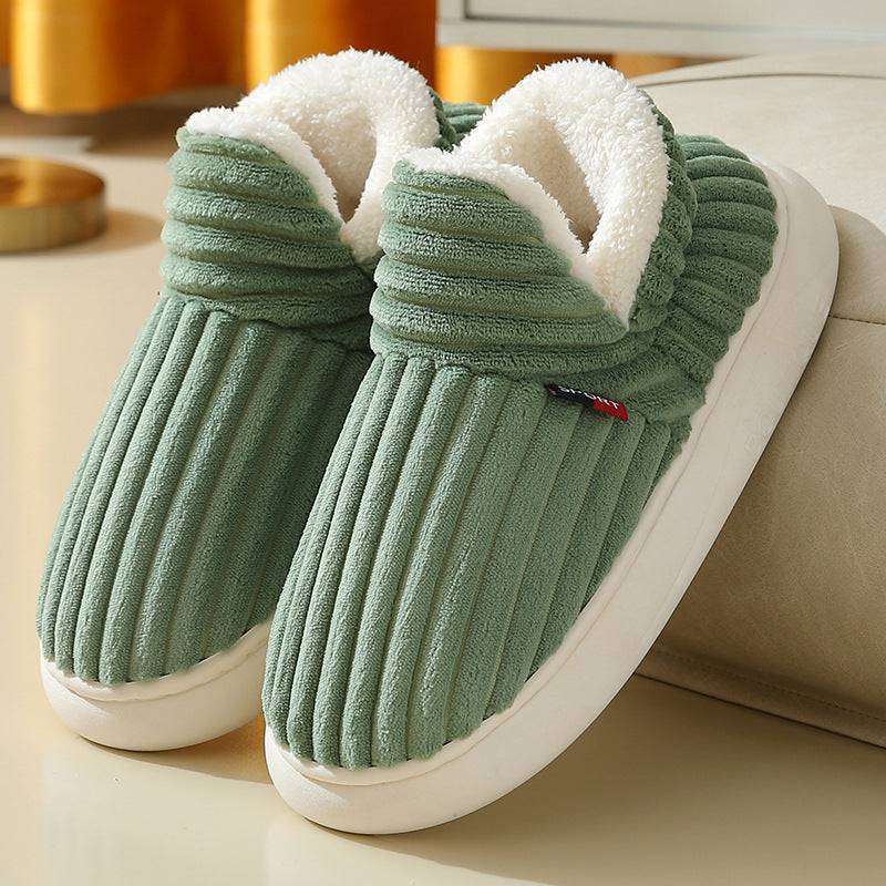 Cozy Winter Cotton Plush Slippers – Warm Indoor & Outdoor Fleece Slippers for Couples - All Inclusive Family Treasures