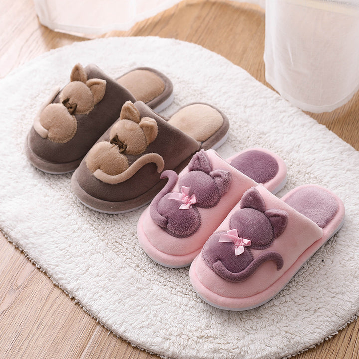 Cozy Cat Family Slippers – Parent & Child Matching Warmth