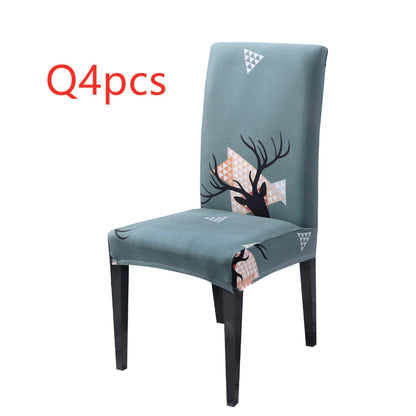 Festive Christmas Chair Covers – Universal Stretch Fit for Dining Chairs - All Inclusive Family Treasures