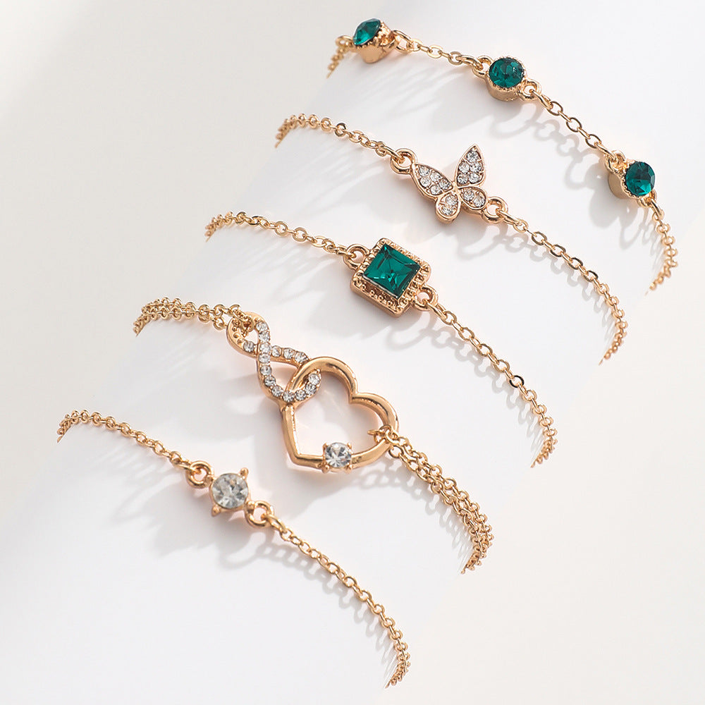 Radiate Elegance – The Perfect Layered Crystal Bracelet Set