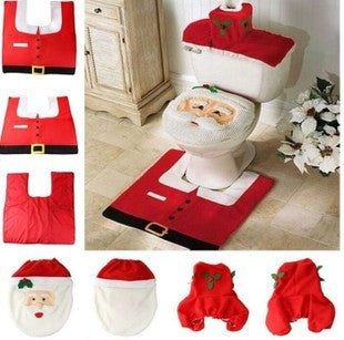 Santa’s Jolly Bathroom Set – A Festive Touch for Every Corner