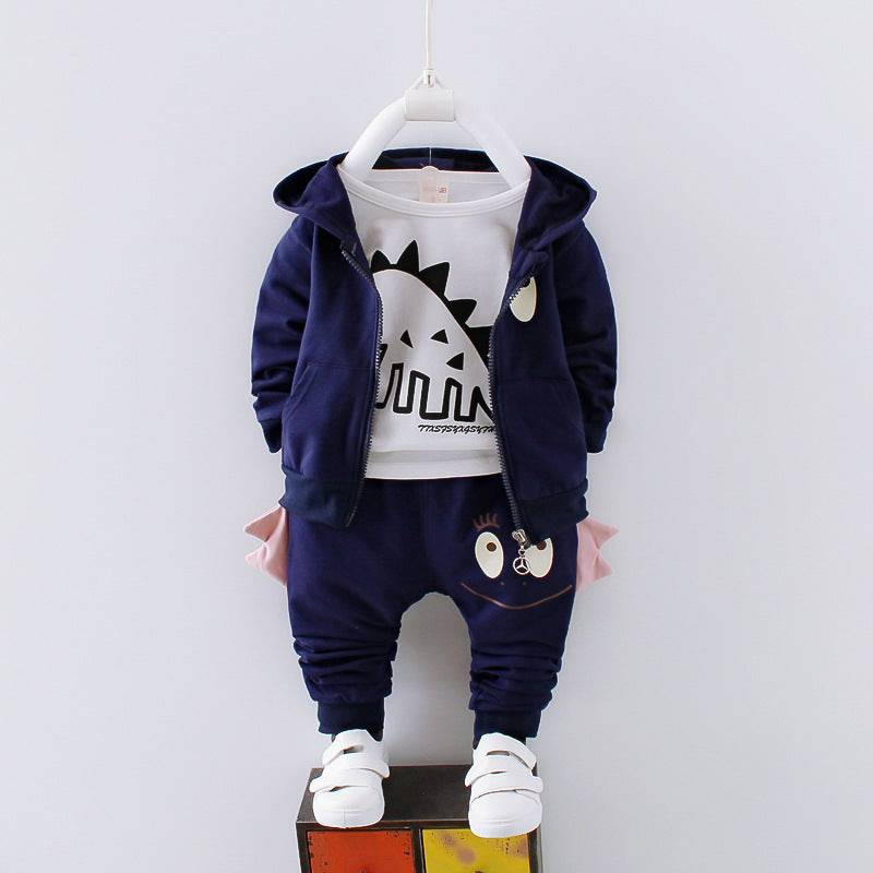 Dino Delight: Boys’ Cotton Hoodie & Jogger Set - All Inclusive Family Treasures