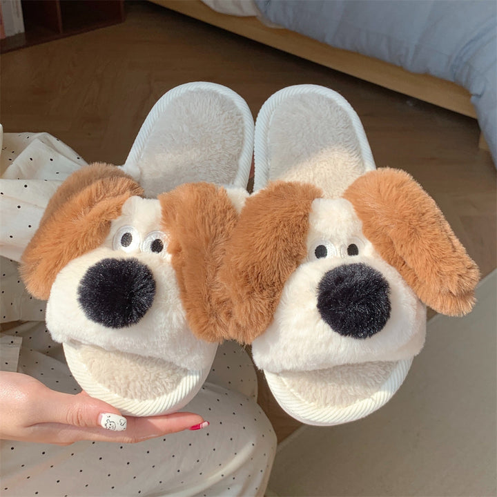 Cozy Puppy Plush Slippers – Warmth & Whimsy for Every Step