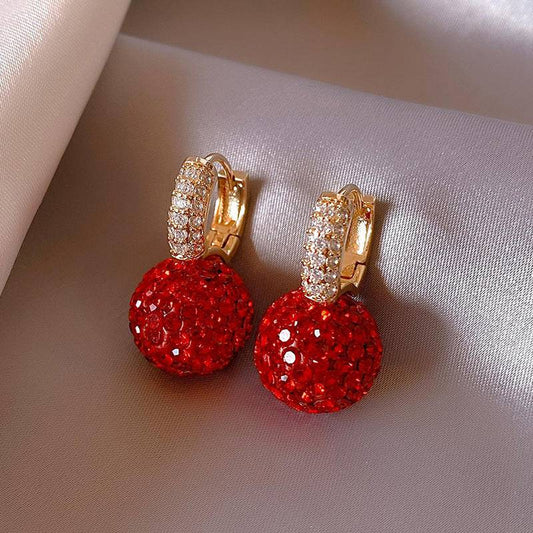 Crimson Radiance Stud Earrings - All Inclusive Family Treasures