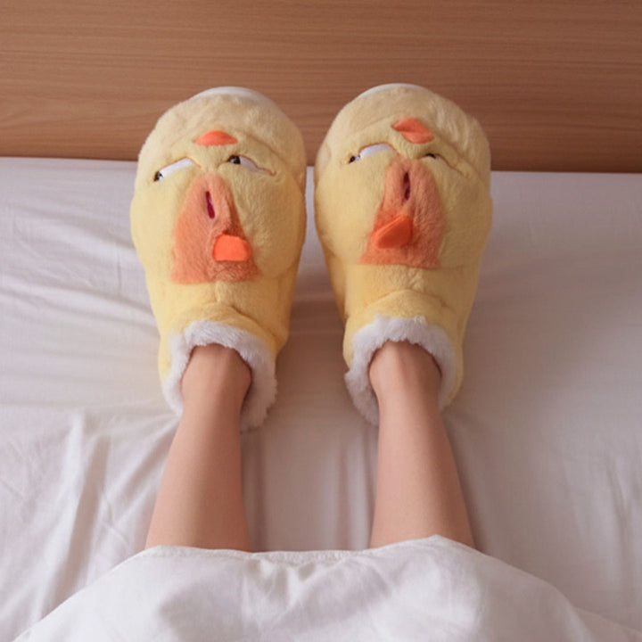 Cozy Plush Bird Slippers – Cute, Warm & Ultra-Comfy