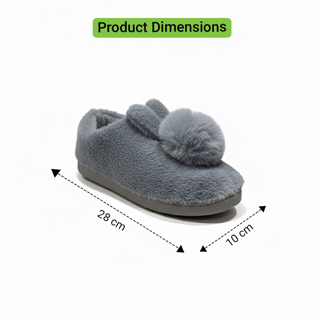 Snuggle into Cuteness with Bunny-Ear Winter Slippers