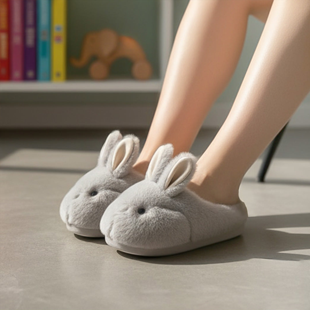 Hop Into Ultimate Comfort with These Adorable Rabbit Plush Slippers!