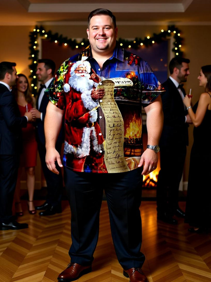 Festive Men's 3D Christmas Print Shirts – Holiday Spirit in Every Stitch!