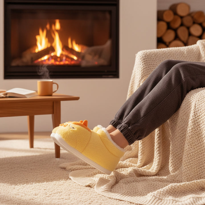 Cozy Plush Bird Slippers – Cute, Warm & Ultra-Comfy