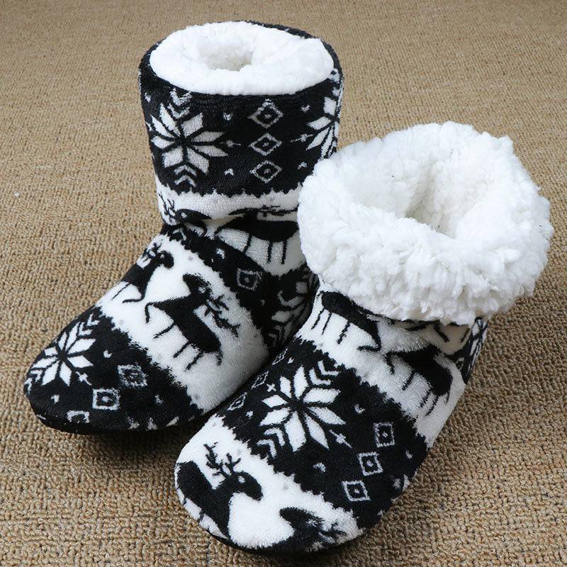 Cozy Elk Plush Slippers – Snuggle Up in Comfort! - All Inclusive Family Treasures