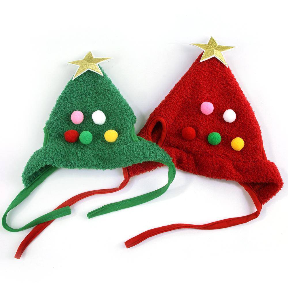 Adorable Christmas Tree Hat for Pets – Festive Holiday Dress-Up Accessory - All Inclusive Family Treasures