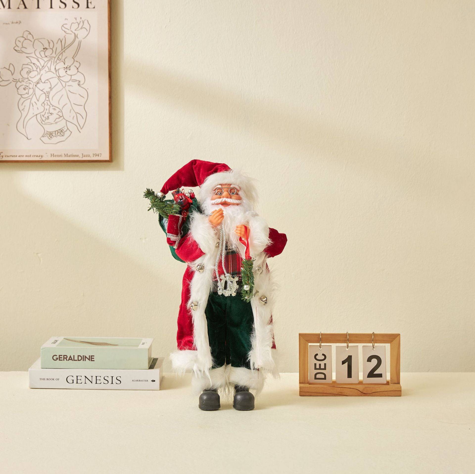 Classic Santa Claus Figurine - Festive Holiday Home Décor - All Inclusive Family Treasures