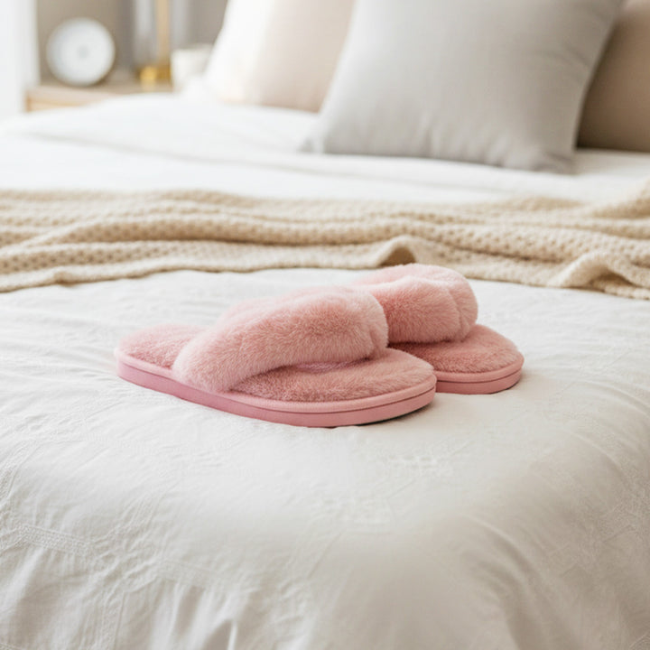Step Into Luxury with Plush Flip-Flop Slippers!