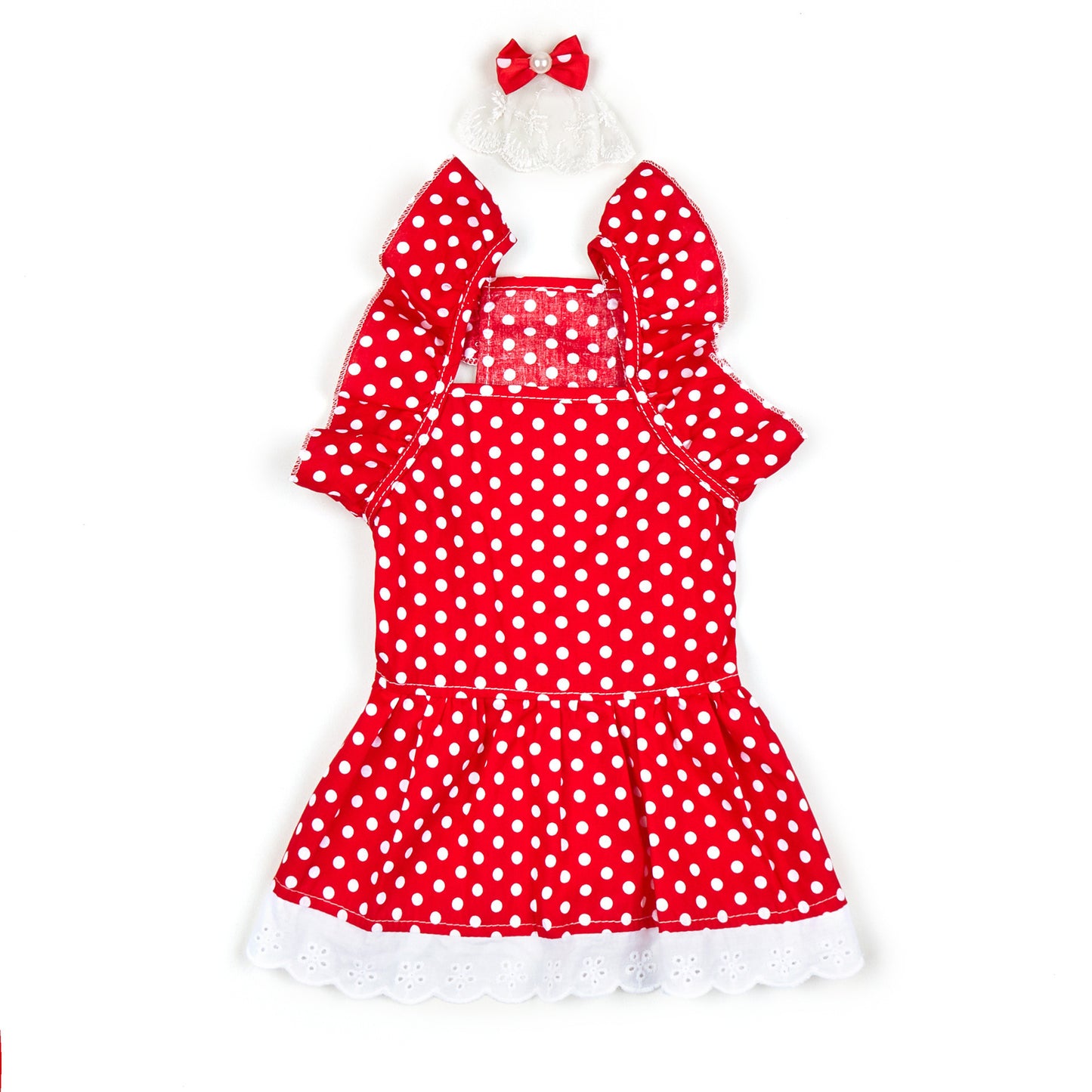 Polka Dot Princess Dress for Cats and Dogs - All Inclusive Family Treasures