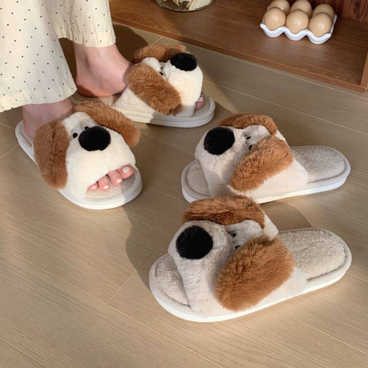 Cozy Puppy Plush Slippers – Warmth & Whimsy for Every Step