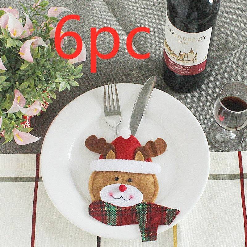 Festive Christmas Cutlery Holder Set – Add a Touch of Holiday Magic to Your Table! - All Inclusive Family Treasures