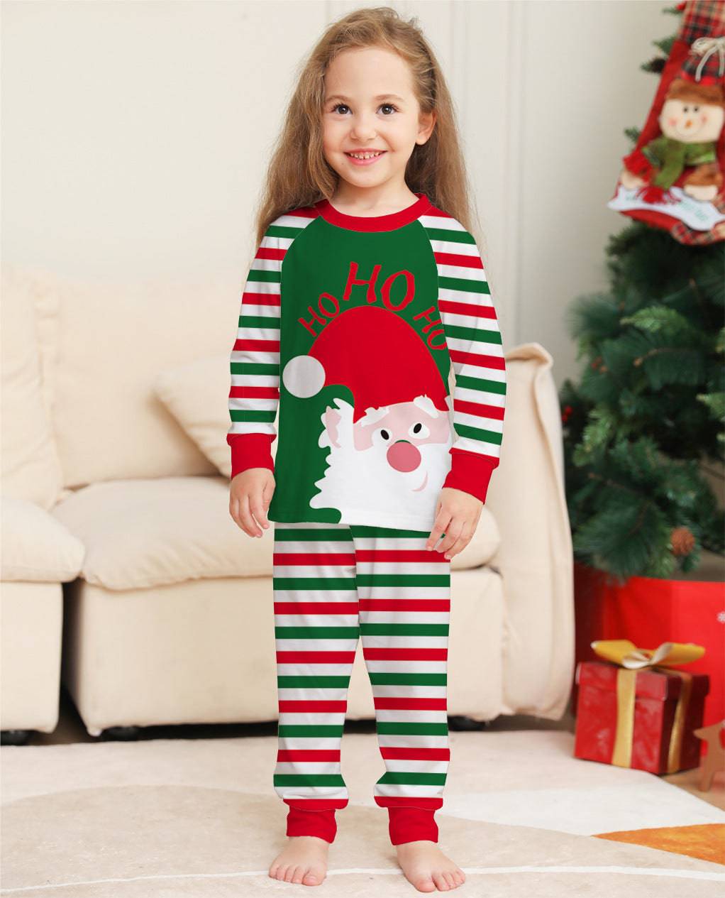 Festive Red Stripe Family Christmas Pajama Set – Cozy Matching Holiday Sleepwear - All Inclusive Family Treasures