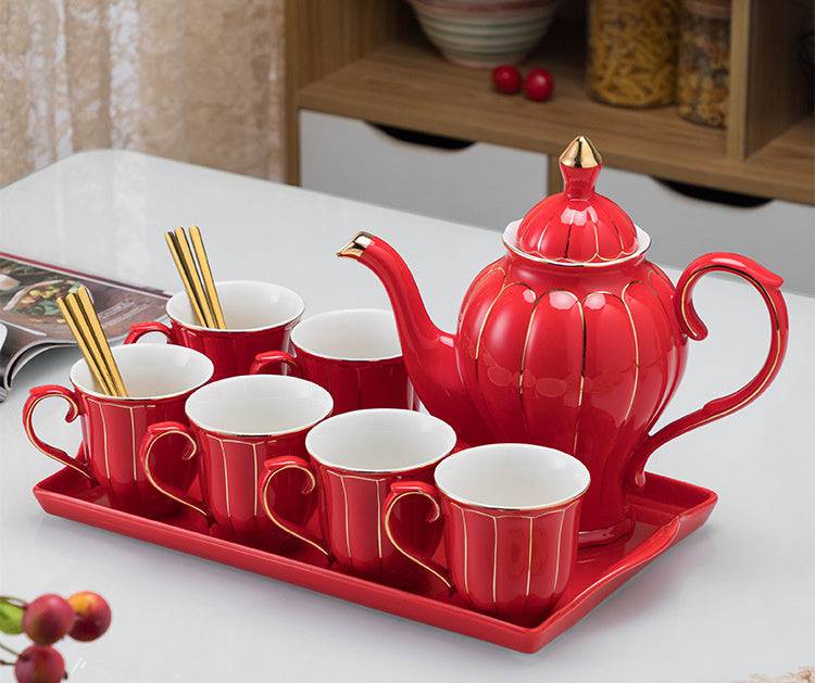 Luxury - Elegant Ceramic Tea & Coffee Set – Perfect for Weddings, Living Room Décor & Festive Gatherings - All Inclusive Family Treasures