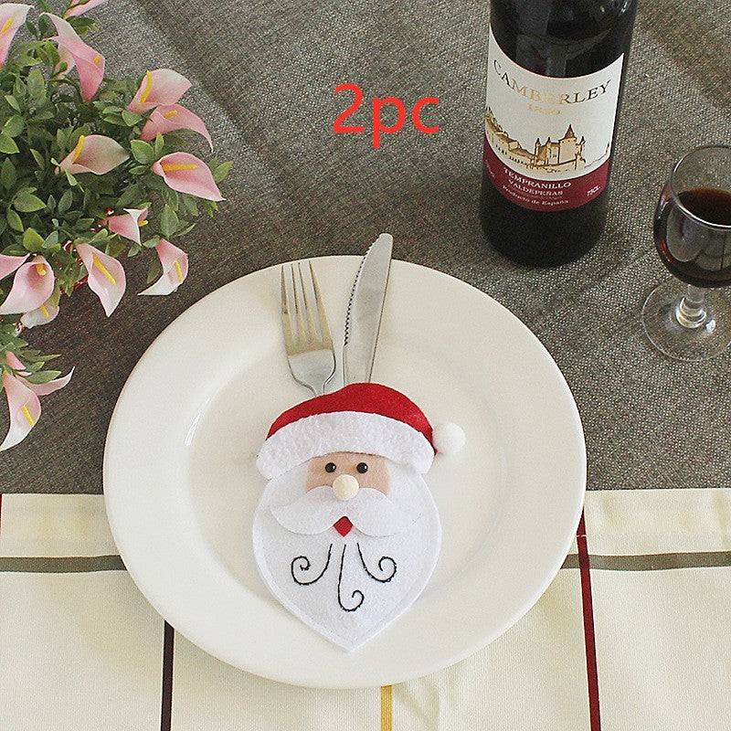 Festive Christmas Cutlery Holder Set – Add a Touch of Holiday Magic to Your Table! - All Inclusive Family Treasures