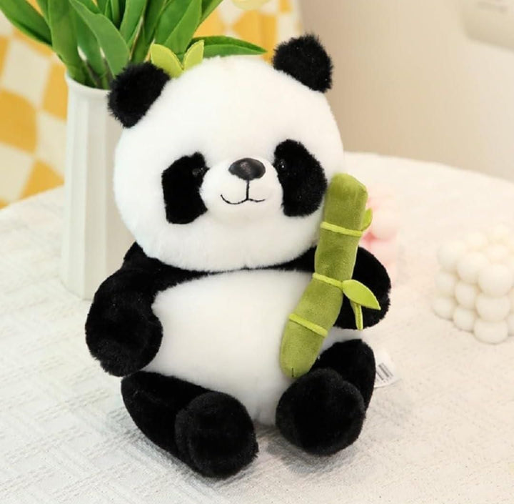 Adorable Panda Plush with Bamboo Hideout – Cuddly Toy & Collectible Gift