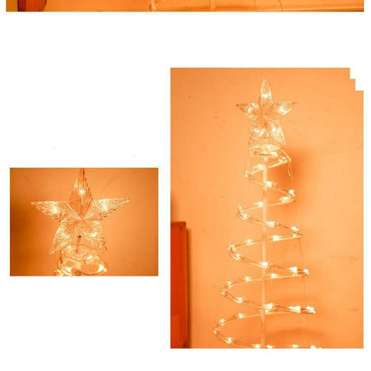 New Style LED Spiral Christmas Tree Light Christmas Spiral Tree Indoor And Outdoor Decoration Lights - All Inclusive Family Treasures