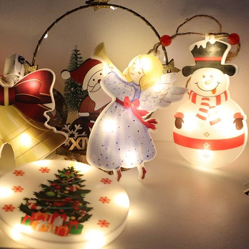 LED Christmas Tree Decorative Lamp - Festive Atmosphere Hanging Light - All Inclusive Family Treasures