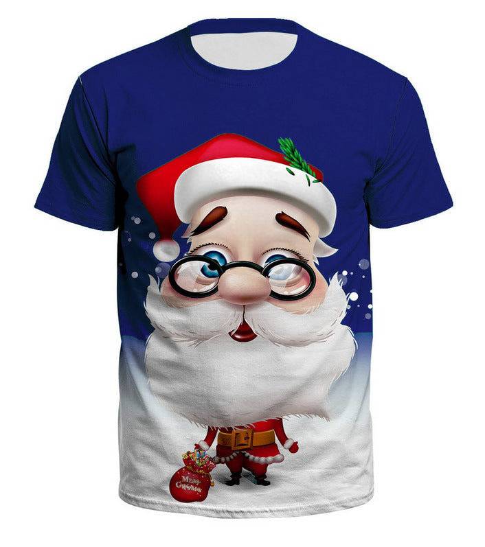 Santa Printed T-Shirt: Festive Joy in Every Stitch! - All Inclusive Family Treasures