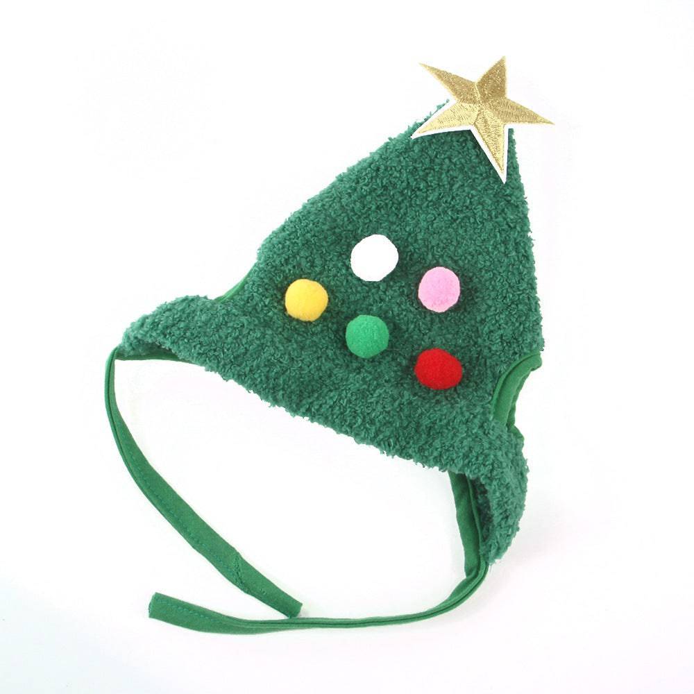 Adorable Christmas Tree Hat for Pets – Festive Holiday Dress-Up Accessory - All Inclusive Family Treasures