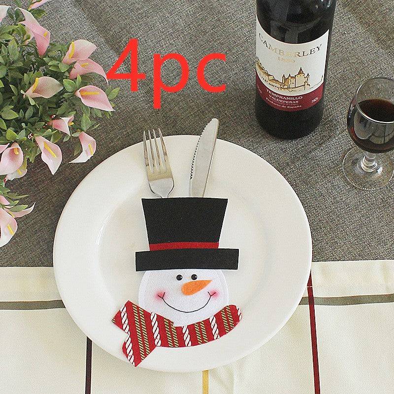 Festive Christmas Cutlery Holder Set – Add a Touch of Holiday Magic to Your Table! - All Inclusive Family Treasures