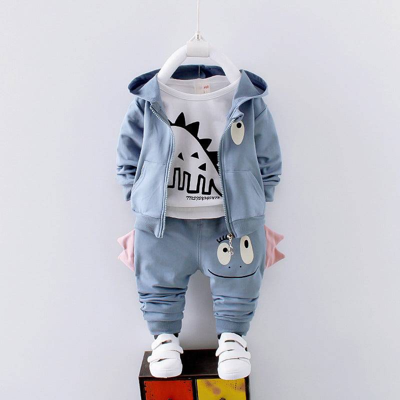 Dino Delight: Boys’ Cotton Hoodie & Jogger Set - All Inclusive Family Treasures