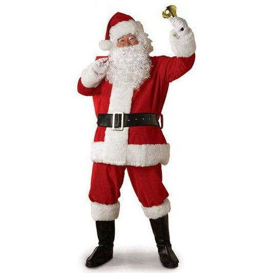 Deluxe Santa Claus Costume – Bring the Magic of Christmas to Life! - All Inclusive Family Treasures