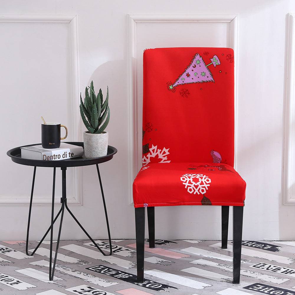 Festive Christmas Chair Covers – Universal Stretch Fit for Dining Chairs - All Inclusive Family Treasures