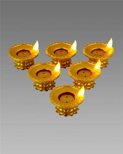 Water Pouring Diya LED Light – Mesmerizing Festive Décor - All Inclusive Family Treasures