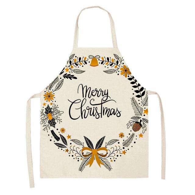 Festive Christmas Cotton & Linen Apron Collection – Perfect for Holiday Cooking & Baking - All Inclusive Family Treasures