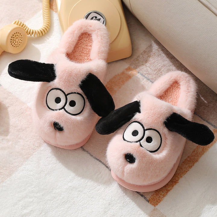 Cozy Pup Plush Slippers – Cute & Comfy Winter Warmth