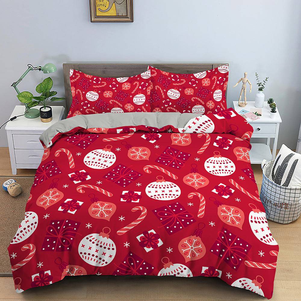 Festive Bedspread Set - Cozy Three-Piece Bedding - All Inclusive Family Treasures